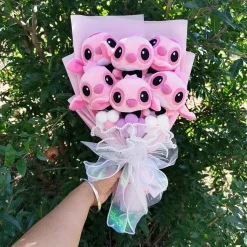 Bouquet de peluche Angel rose