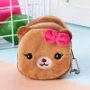 La belle oursonne - petit sac en peluche