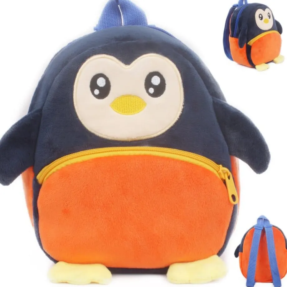 Le petit pingouin - sac à dos en peluche