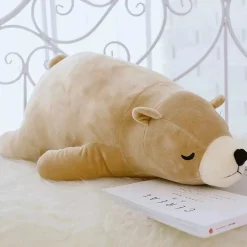 Ours en peluche géant brun et habillé