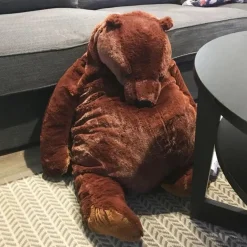 Ours en peluche géant marron et glouton