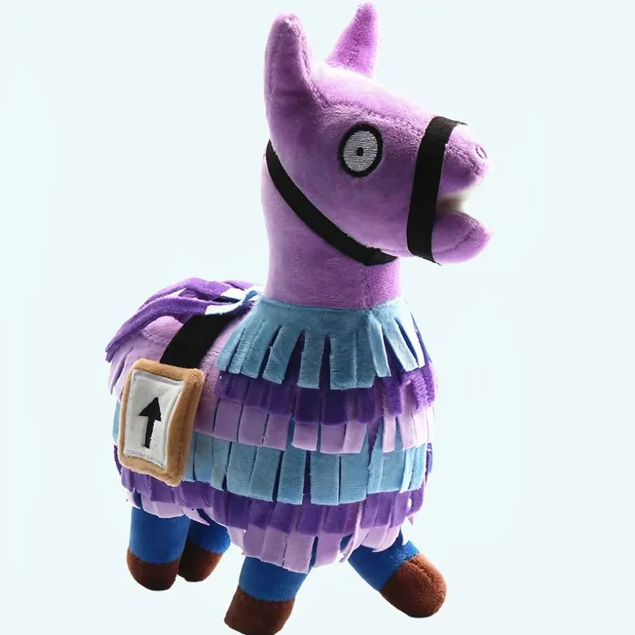Peluche alpaga Fortnite violet doux câlin enfant