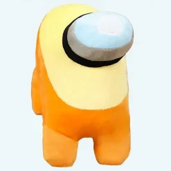Peluche Among Us orange jaune douce enfant câlin