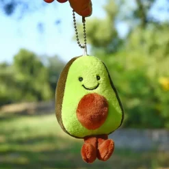 Peluche avocat vert porte-clés mignon