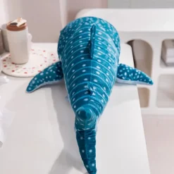Peluche baleine à bosse bleue
