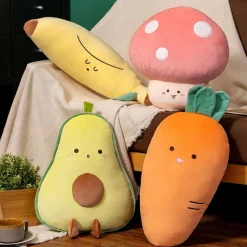 Peluche banane fruit mignon jaune doux câlin enfant