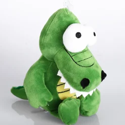 Peluche bébé crocodile verte