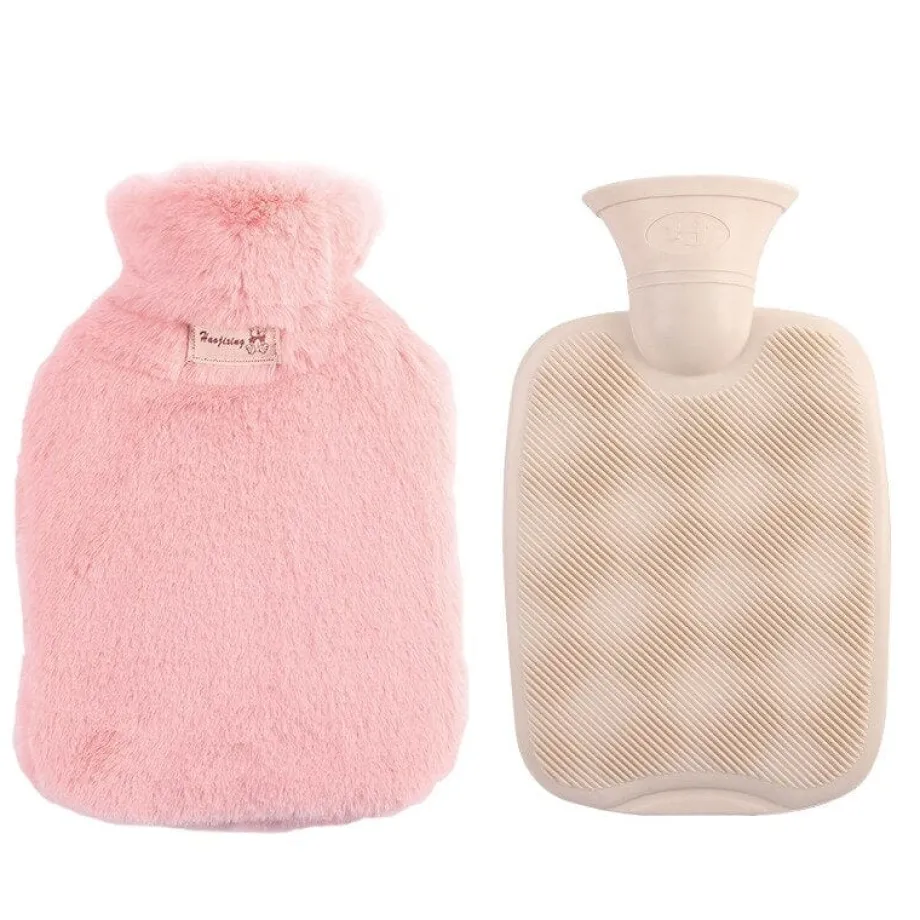 Peluche bouillotte à fourrure