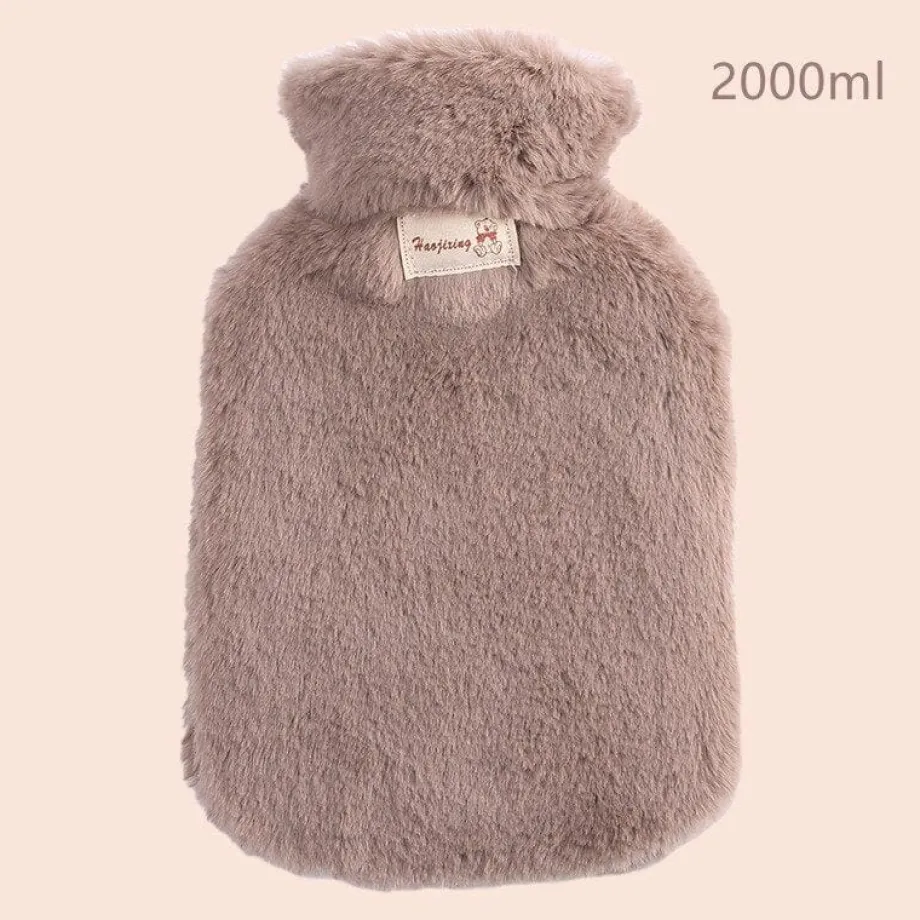 Peluche bouillotte à fourrure
