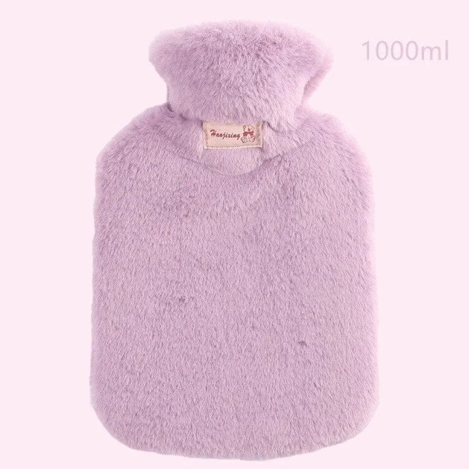 Peluche bouillotte à fourrure