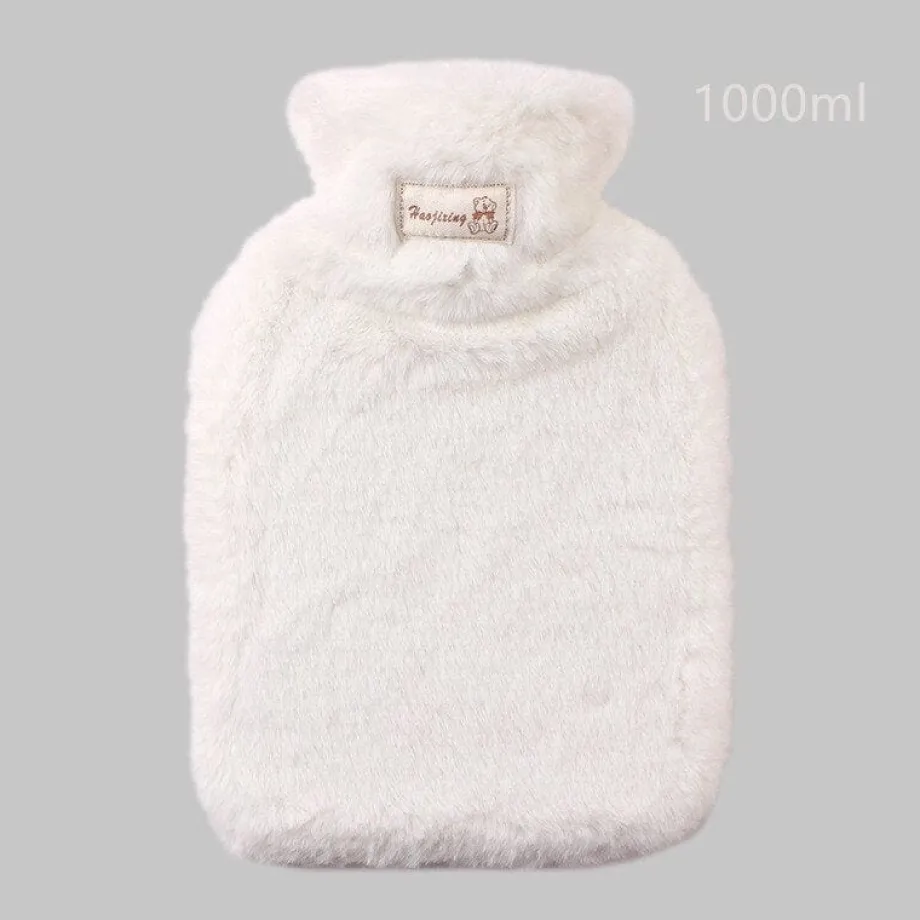 Peluche bouillotte à fourrure