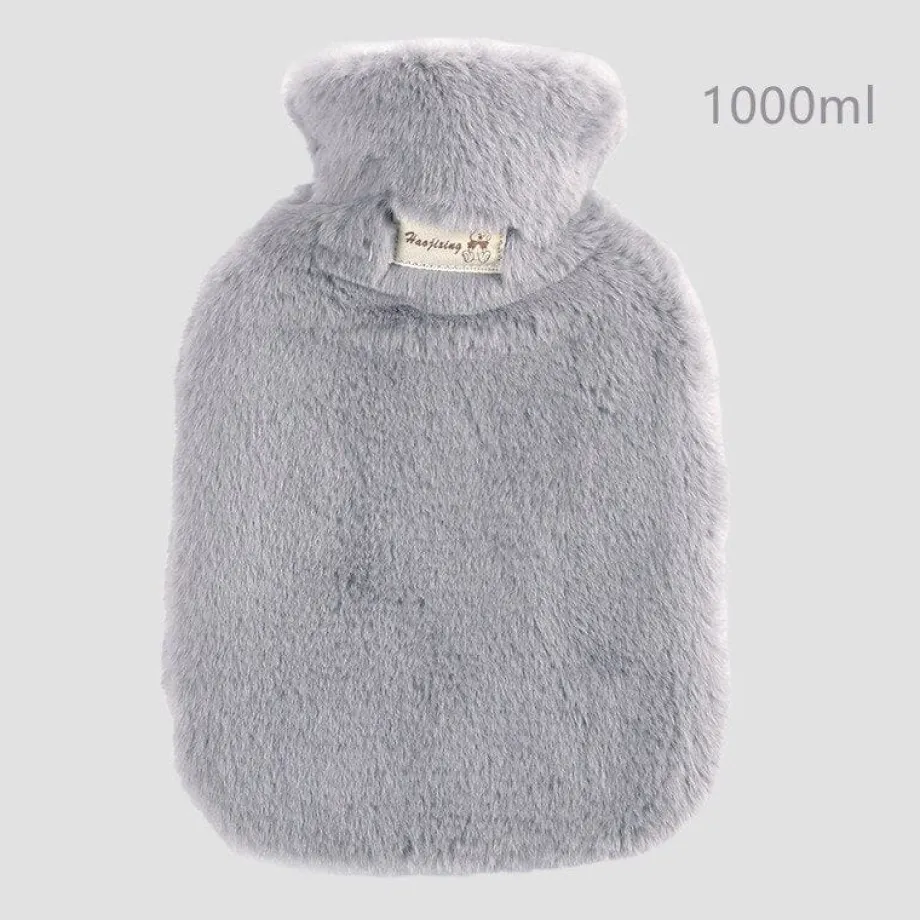 Peluche bouillotte à fourrure