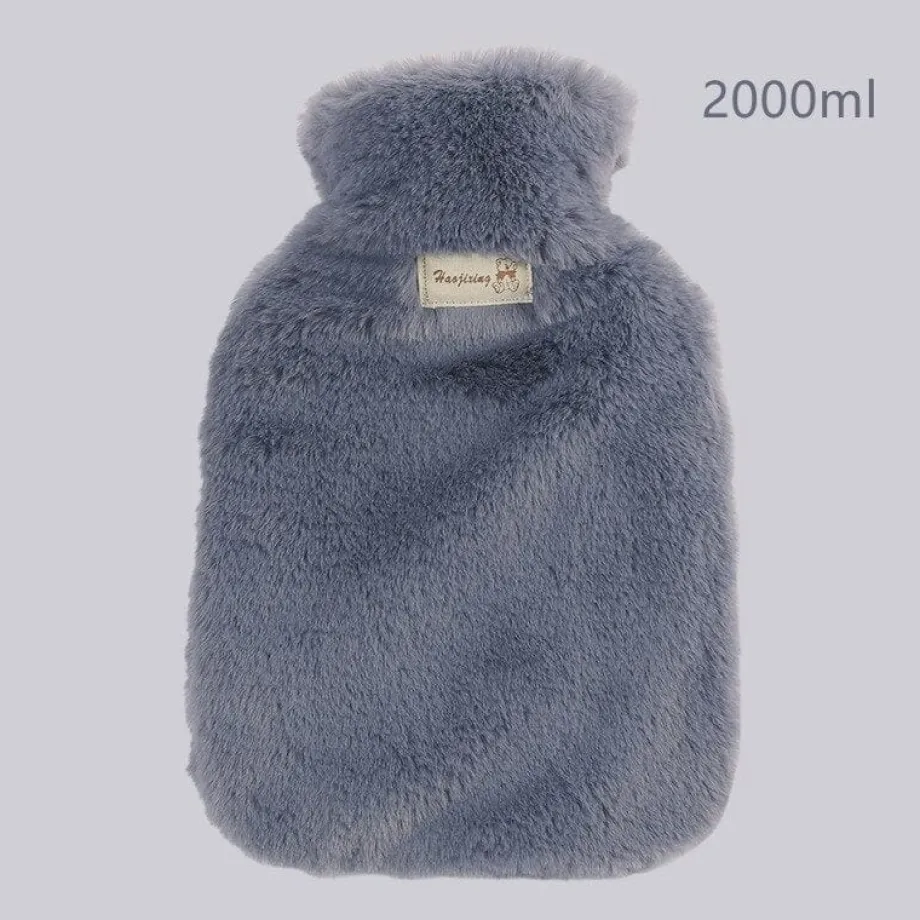 Peluche bouillotte à fourrure