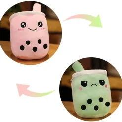 Peluche bubble tea réversible mignon enfant jouet doux