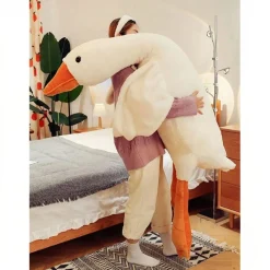 Peluche canard géant jaune doux chambre enfant