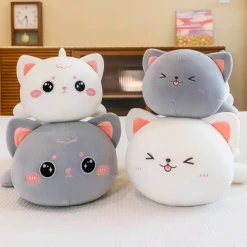Peluche chat à câlins rondelet