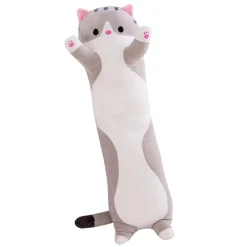 Peluche chat long aux petites pattes