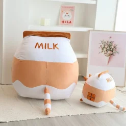 Peluche chat squishmallow brique de lait chocolat