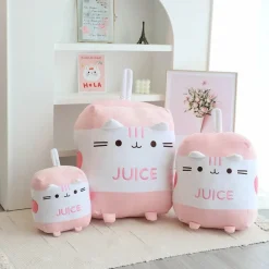Peluche chat squishmallow brique de jus fraise
