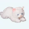 Peluche chaton blanc doux câlin enfant chambre décoration