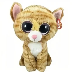 Peluche chaton rayé doux câlin enfant moelleux hiver