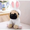 Peluche chien lapin déguisement doux enfant amusant