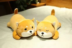 Peluche chien shiba inu orangé