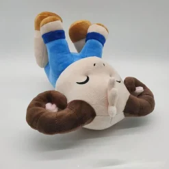 Peluche chèvre douce câline pour enfants laineux