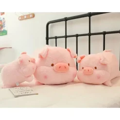 Peluche cochon douce et câline