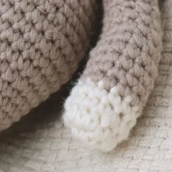 Peluche crochet faon gris