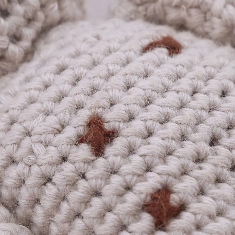 Peluche crochet girafe timide