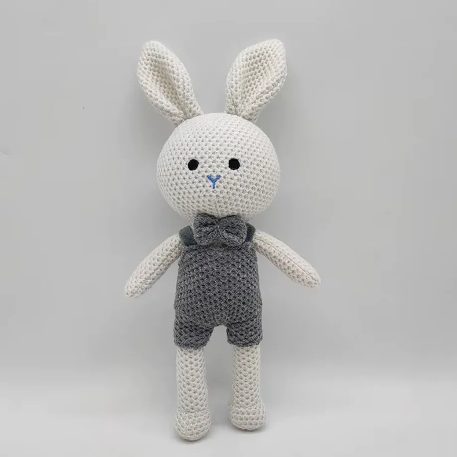 Peluche crochet lapin doux enfant câlin univers tendre