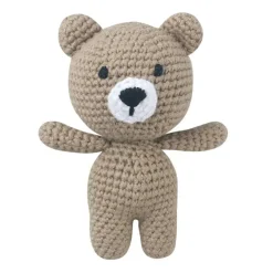 Peluche crochet ours marron