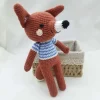 Peluche crochet renard au long nez