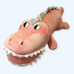 Peluche crocodile rose amusant chambre enfant douce