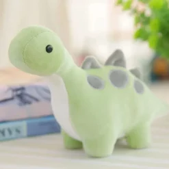 Peluche dinosaure diplodocus vert et gris