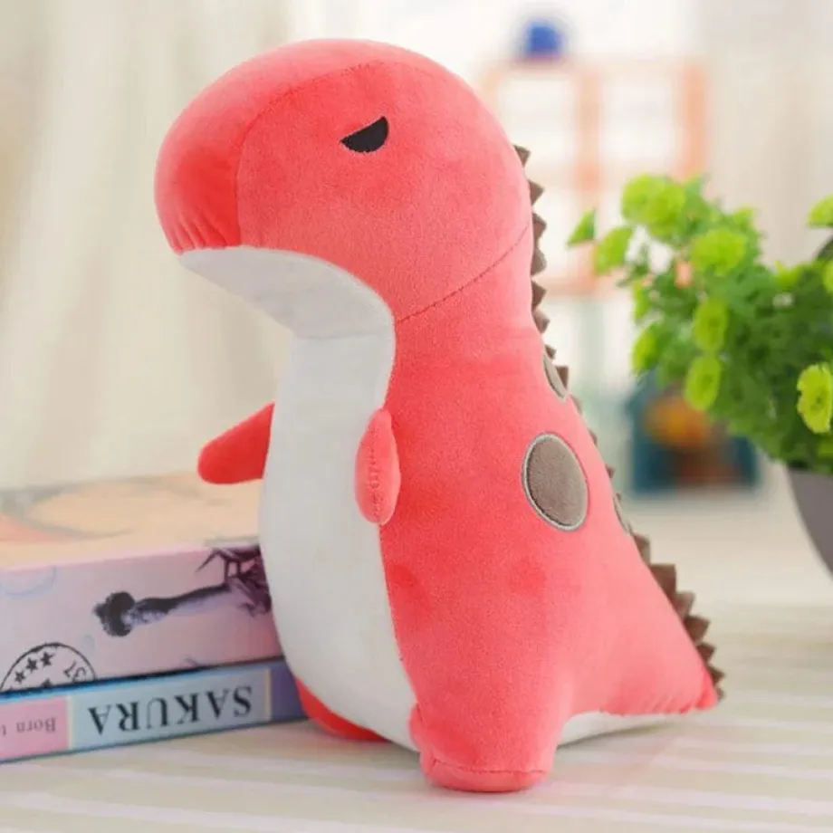Peluche dinosaure T-rex rouge