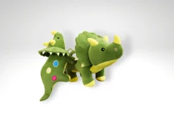 Peluche dinosaure triceratops aux couleurs vives