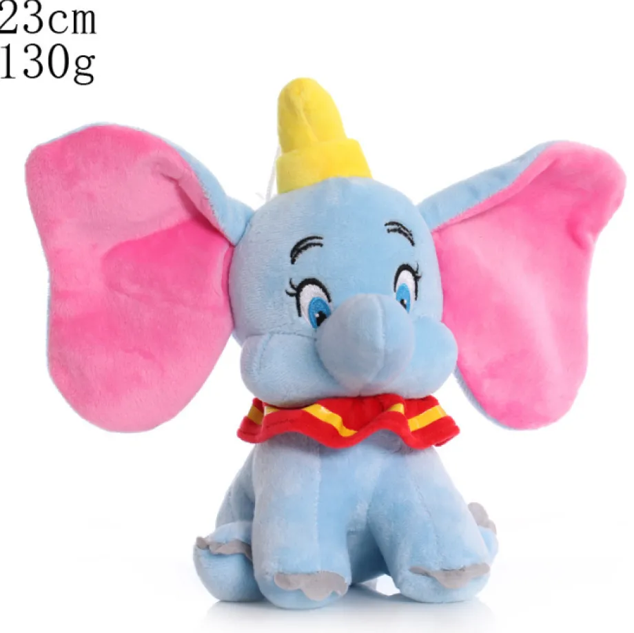 Peluche Dumbo éléphant bleu doux enfant câlin