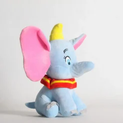 Peluche Dumbo éléphant doux gris bleu enfant câlin