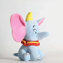 Peluche Dumbo éléphant doux gris bleu enfant câlin