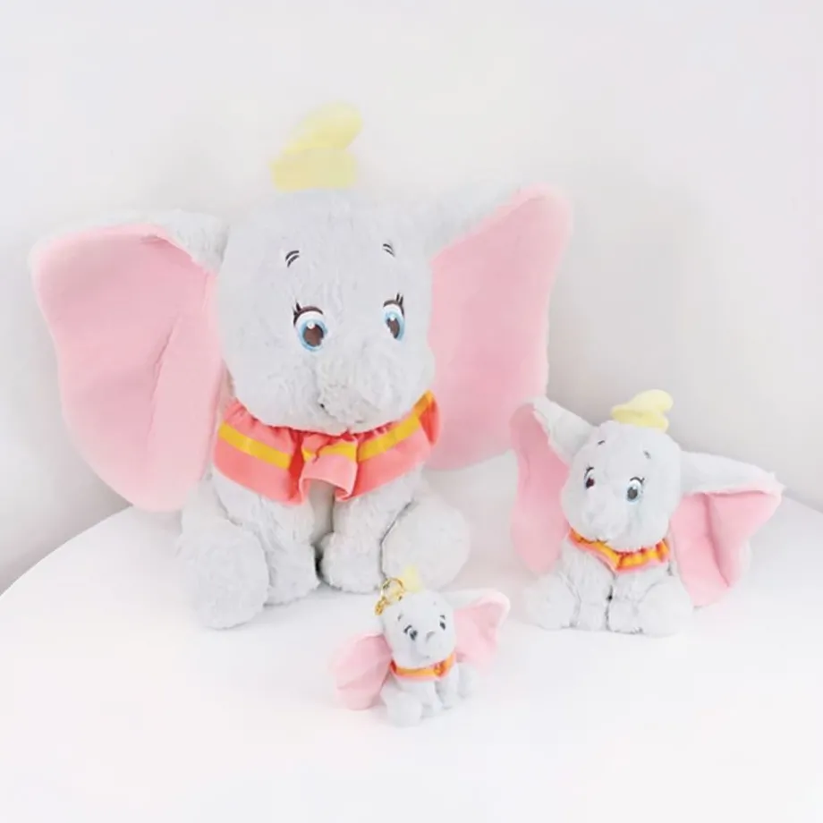 Peluche Dumbo éléphant gris doux câlin enfant