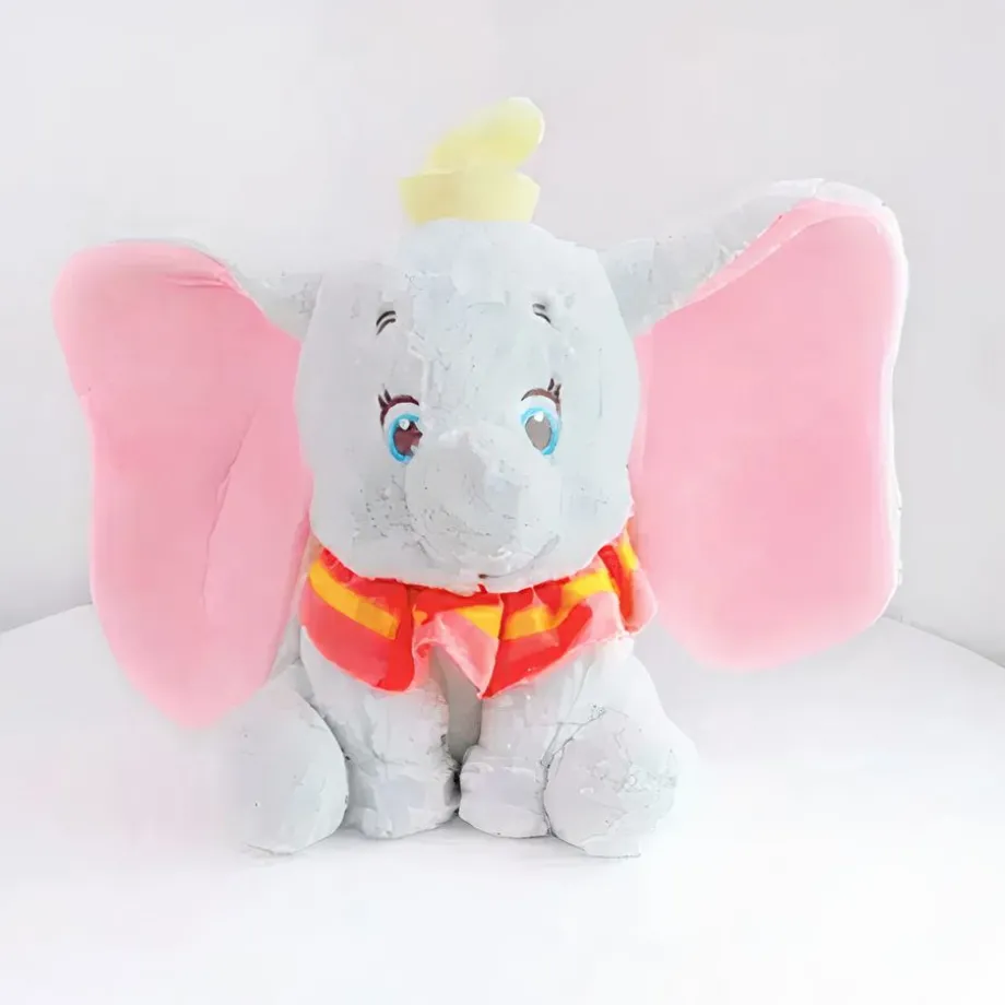 Peluche Dumbo éléphant gris doux câlin enfant