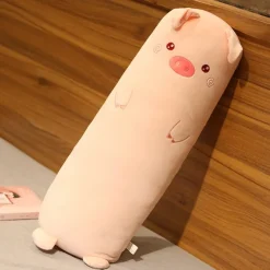 Peluche géante cochon éveillé