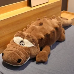 Peluche géante crocodile aux gros yeux