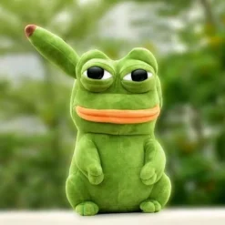 Peluche grenouille Pikachu douce verte enfant amusant