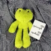 Peluche grenouille verte douce enfant câlin pelucheux