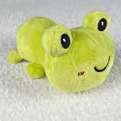 Peluche grenouille verte douce enfant câline et ludique
