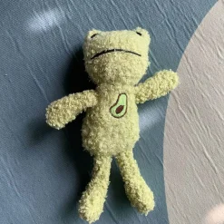 Peluche grenouille verte avocat douce et câline enfant