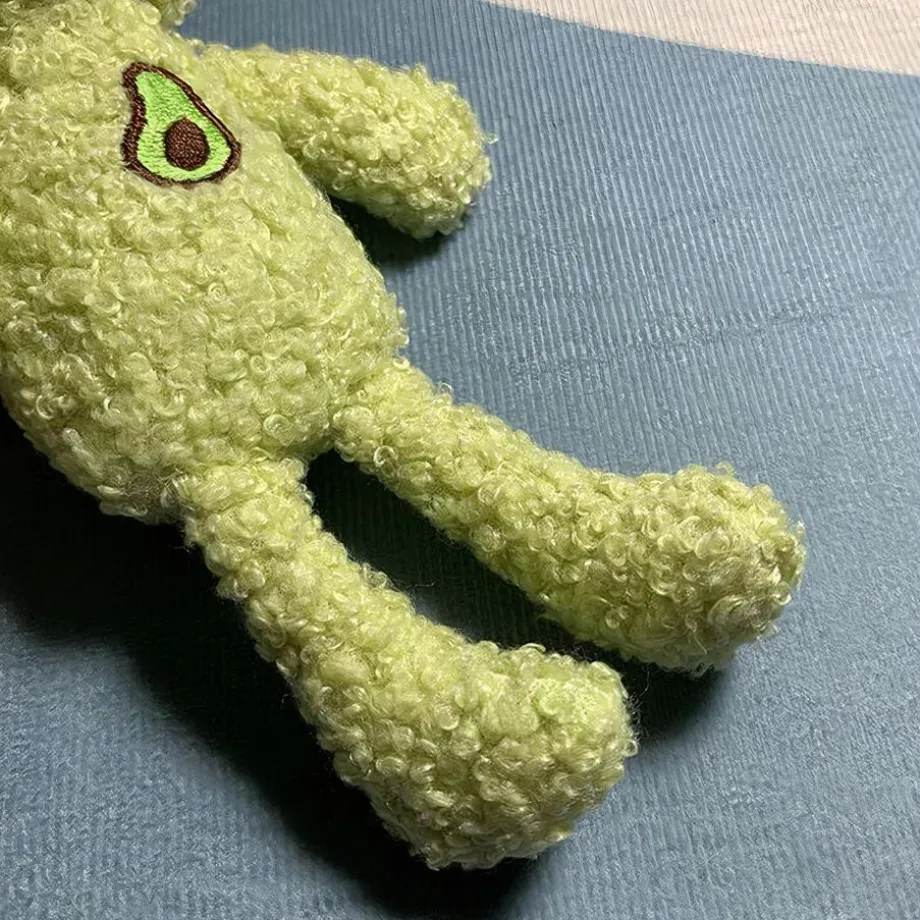 Peluche grenouille verte avocat douce et câline enfant